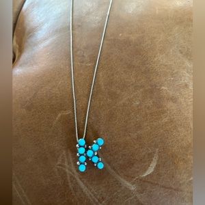 Turquoise K necklace